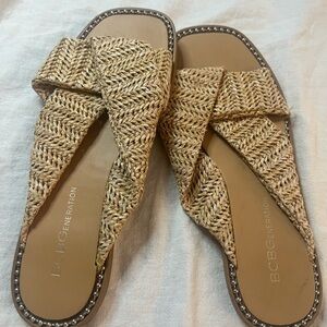 BCBGeneration Natural Woven Sandals